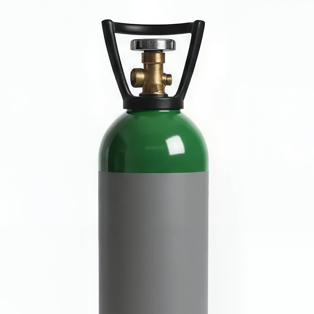 Argon and argon‑mix welding gas cylinder for TIG and MIG fabrication wor